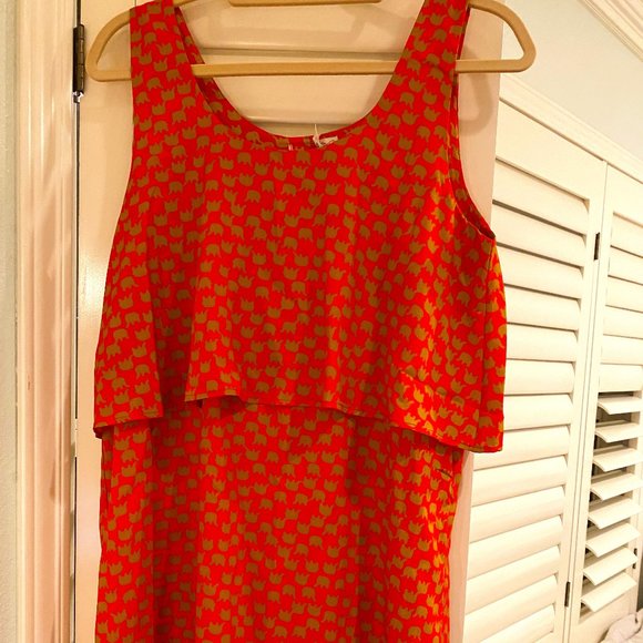 Impeccable Pig Golden Elephant Slip Dress - Picture 1 of 4